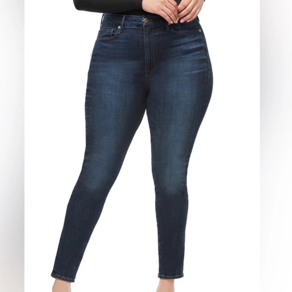 Good American Always Fits Size E 28-32 Good Waist High Rise Skinny Jeans NWT
